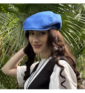 Blue Flat Cap – Classic...
