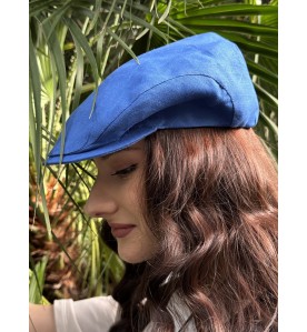 Blue Flat Cap – Classic...