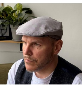 Light Gray Flat Cap –...