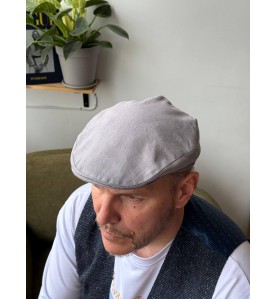 Light Gray Flat Cap –...