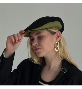Two-Tone Flat Cap – Classic...