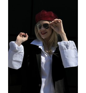 Red Corduroy Flat Cap –...