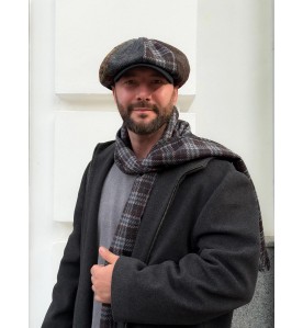 Patchwork Newsboy Cap –...
