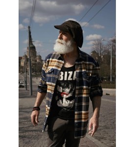 Dark Brown Flat Cap –...